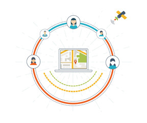 Find people in a mobile application