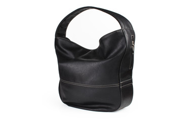 Naklejka premium women natural leather handbag isolated on white