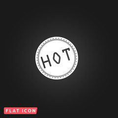 Hot flat icon