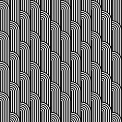 Design seamless monochrome geometric pattern - 102197047