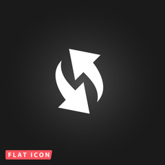 rounded arrows flat icon