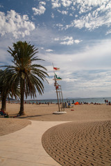 ROSES, SPAIN - AUGUST 22: Beach View, on August, 2015, in Roses, Spain.