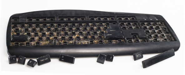 entirely dirty keyboard