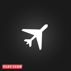 Fototapeta na wymiar Plane flat icon