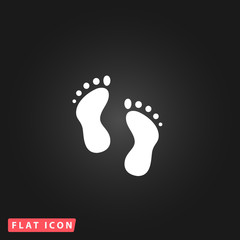 Fototapeta na wymiar footprint - vector icon