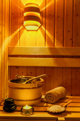 Obraz na płótnie Canvas Wellness und Spa in der Sauna