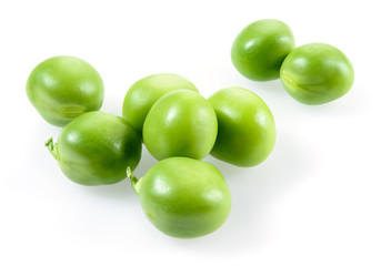 Green peas in closeup