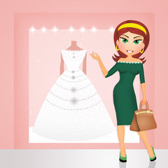 proof of the wedding dress