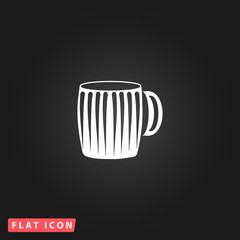 Vector illustration of empty beer mug.