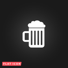 Beer mug flat icon