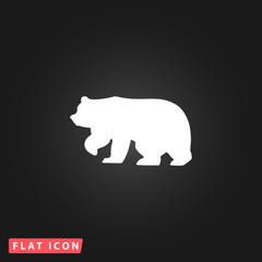Bear symbol - vector illustration
