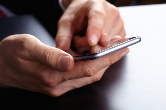 businessman with mobile phone