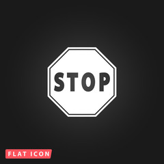 Vector illustration of Stop sign