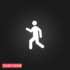 Man walk icon vector
