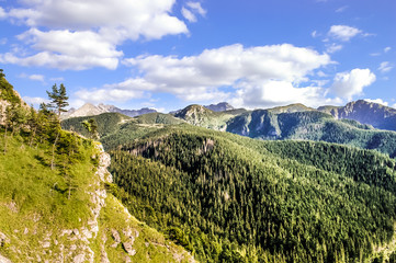 Fototapeta na wymiar Tatra mountains in the summer. Beautiful holiday view