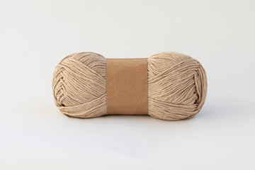 skein of yarn from natural cotton
