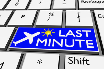 Computer keyboard with airplane symbol and lettering