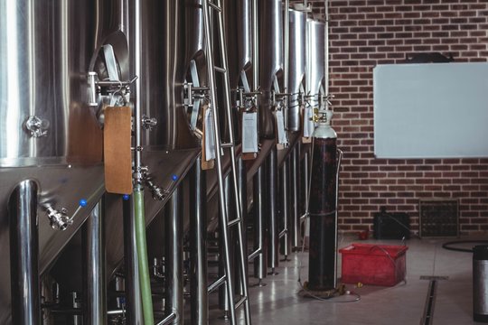 Large vats of beer