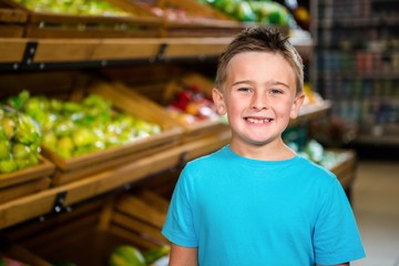 Portrait of smiling little boy 