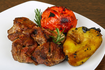 Grilled pork meat - shaslik