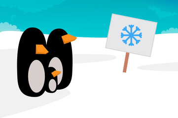 Penguin vector illustration
