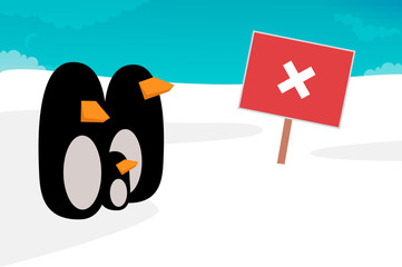 Penguin vector illustration