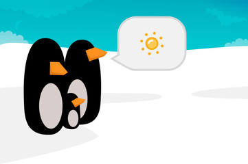 Penguin vector illustration