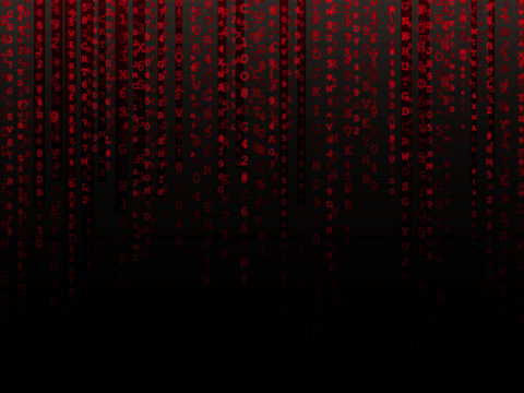 Red Data Background