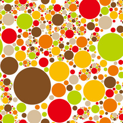 Colorful circles background. Seamless pattern.Vector.カラフル円形パターン