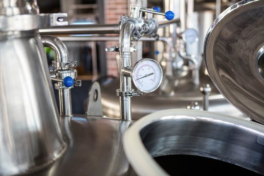 Large vats of beer