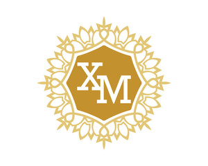 XM initial royal letter logo