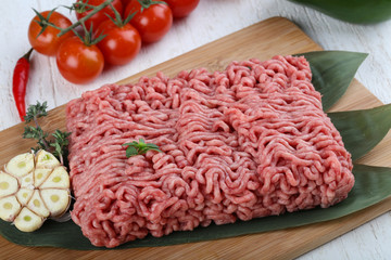 Micned raw Beef
