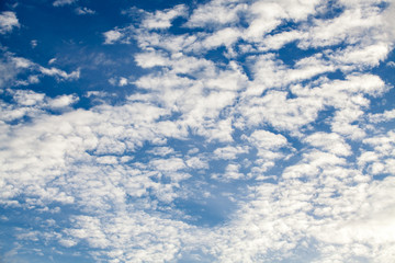 colorful dramatic sky with cloud at sunset