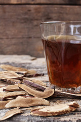 Ganoderma lucidum tea - Ling zhi mushroom.
