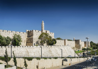 old town citadel walls of jerusalem israel