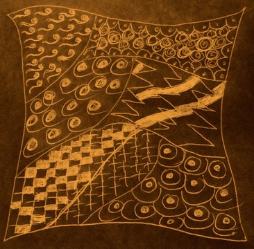 Ornamente Zentangel