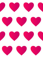 Love background is in the hearts