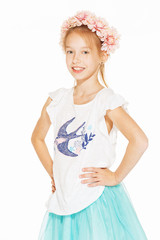 Little girl posing for the camera