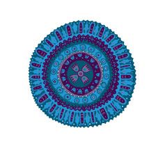 Blue and purple mandala