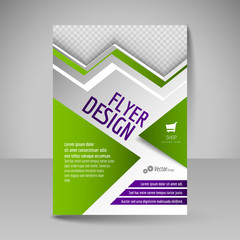 Fototapeta premium Flyer, magazine cover, brochure, template design for business ed