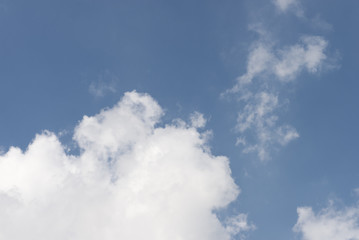Cloudy blue sky abstract background