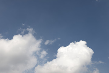 Cloudy blue sky abstract background