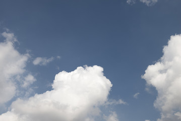 Cloudy blue sky abstract background