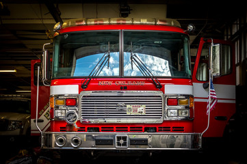 NOFD Engine 29  -  6-30-15 New Orleans  -  NOFD Engine 29 located in the French Quarter Central...
