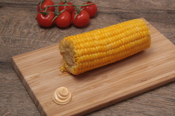 corn cob boiled