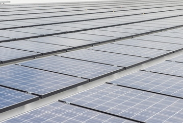 Blue solar panels