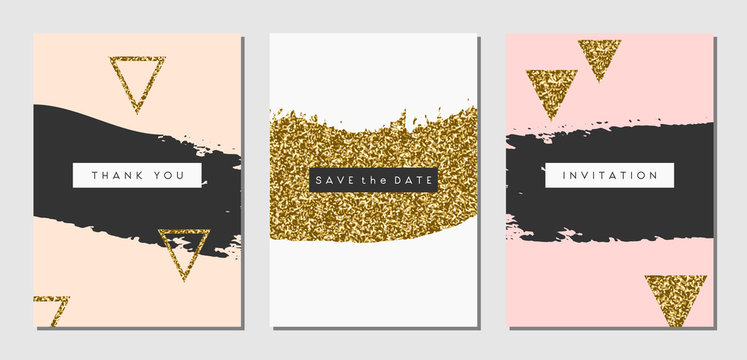 Abstract Design Cards Set
