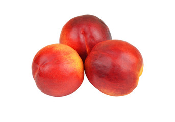 Three ripe peach