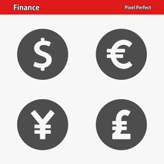 Finance Icons. Professional, pixel perfect icons optimized for both large and small resolutions. EPS 8 format.