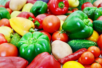 Fototapeta na wymiar Different vegetables background.